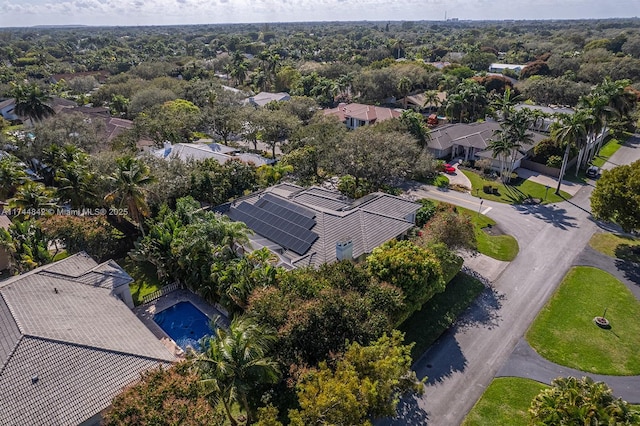 birds eye view of property featuring a residential view