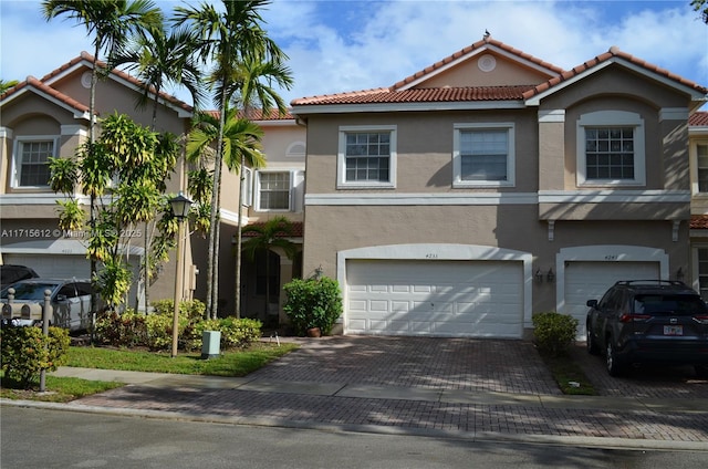 view of front of home featuring a garage