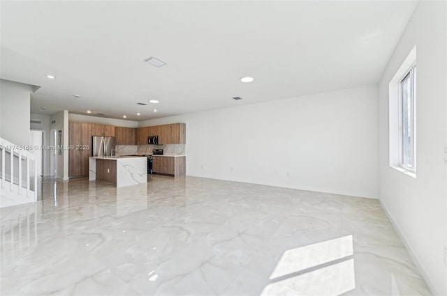 view of unfurnished living room