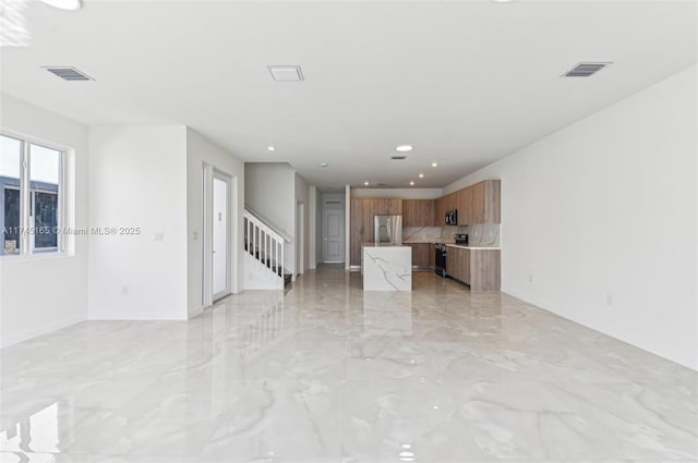 view of unfurnished living room