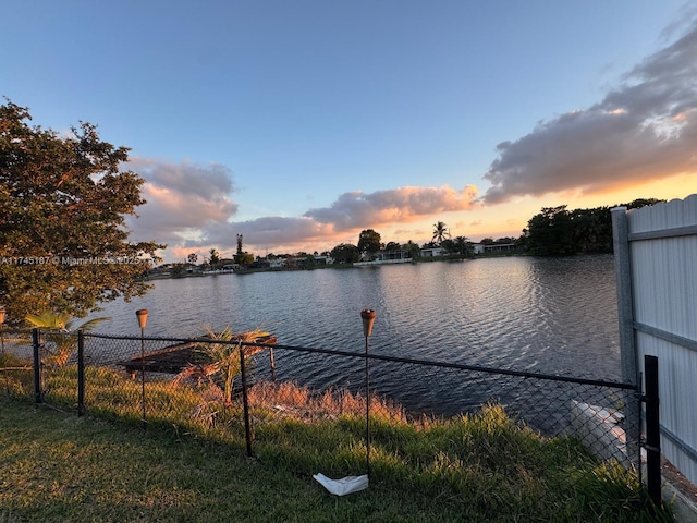 property view of water