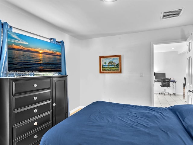 view of tiled bedroom