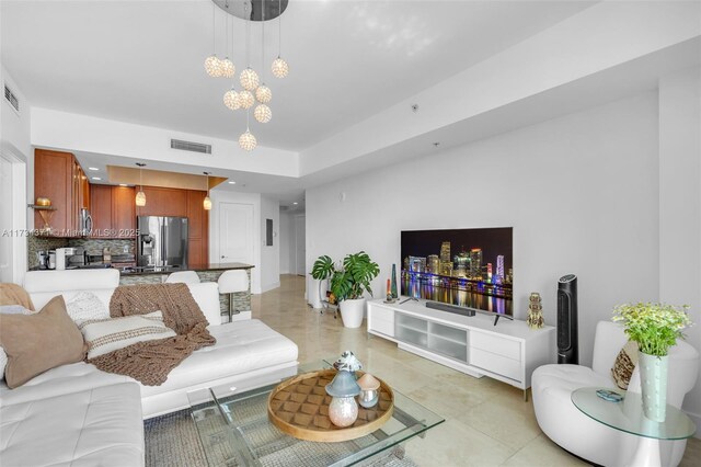 315 NE 3rd Ave Unit 1804, Fort Lauderdale, FL 33301 - living room with visible vents