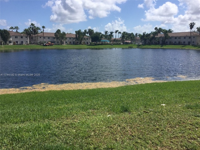 water view featuring a residential view