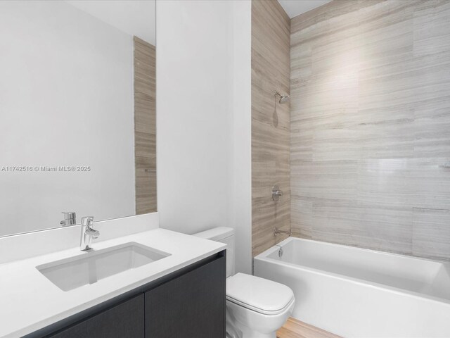 1451 Brickell Ave Unit 5101, Miami, FL 33131 - bathroom featuring vanity and bathtub / shower combination
