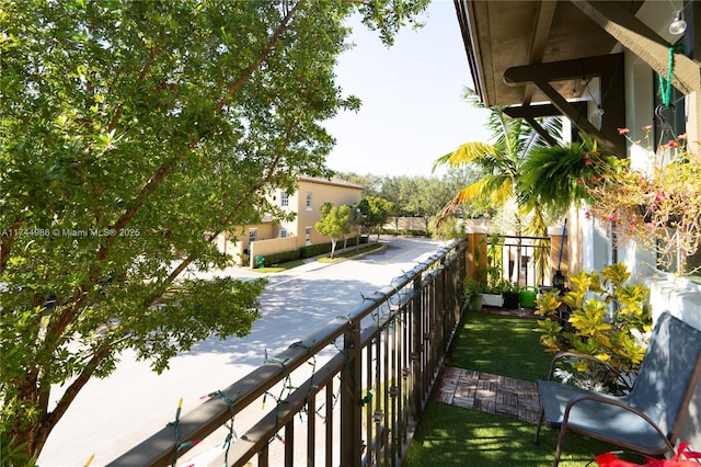 view of balcony