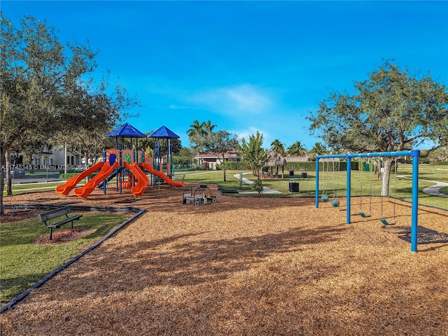 view of jungle gym