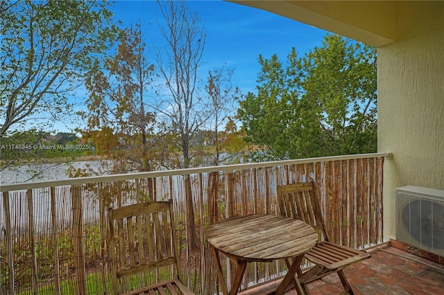 balcony with ac unit