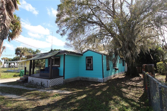 view of side of property