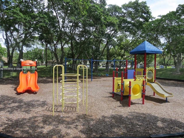 view of play area