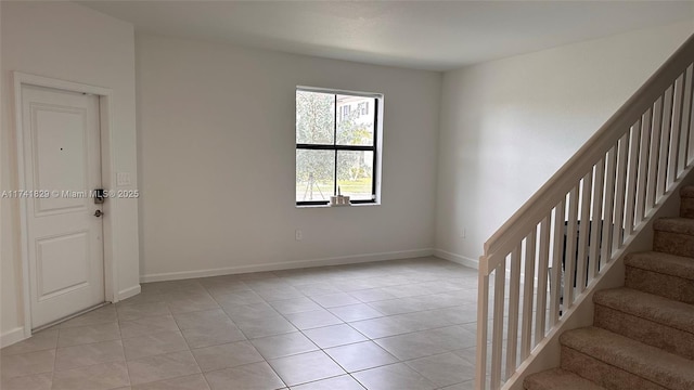 view of tiled empty room