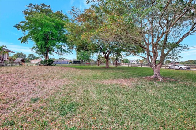 17500 SW 68th Ct, Southwest Ranches, FL 33331 - view of yard with fence