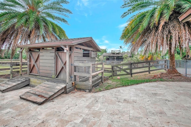 17500 SW 68th Ct, Southwest Ranches, FL 33331 - view of shed with fence