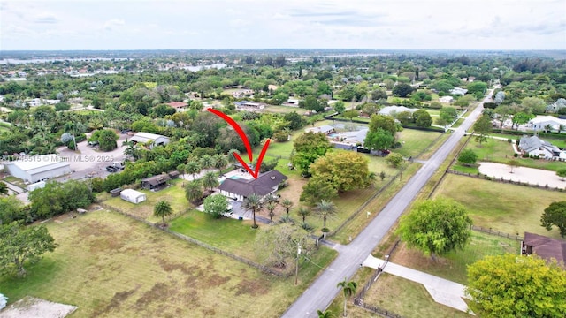 17500 SW 68th Ct, Southwest Ranches, FL 33331 - birds eye view of property with a residential view