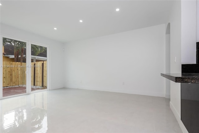 view of unfurnished living room