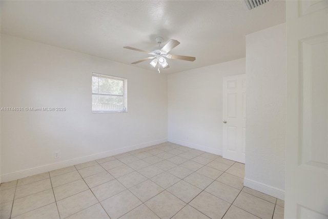 unfurnished room featuring ceiling fan