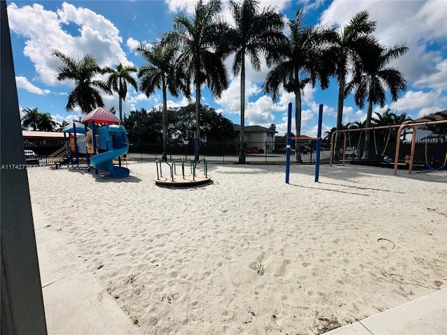 view of home's community featuring a playground