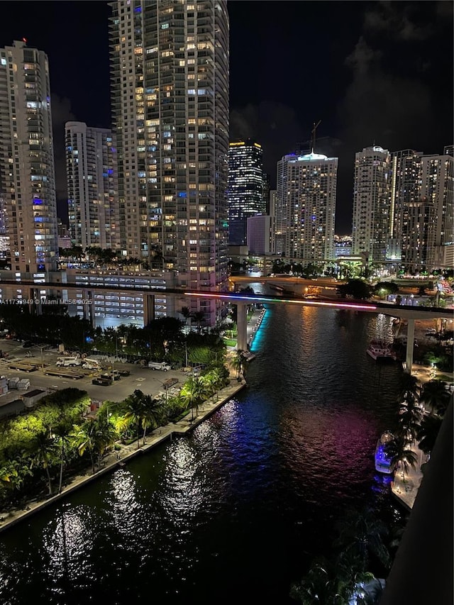 view of city featuring a water view