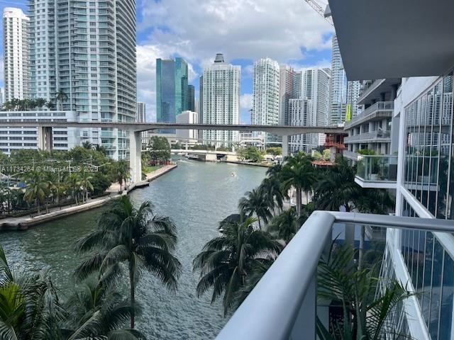 property view of water with a view of city