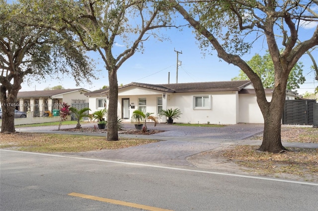 view of ranch-style home