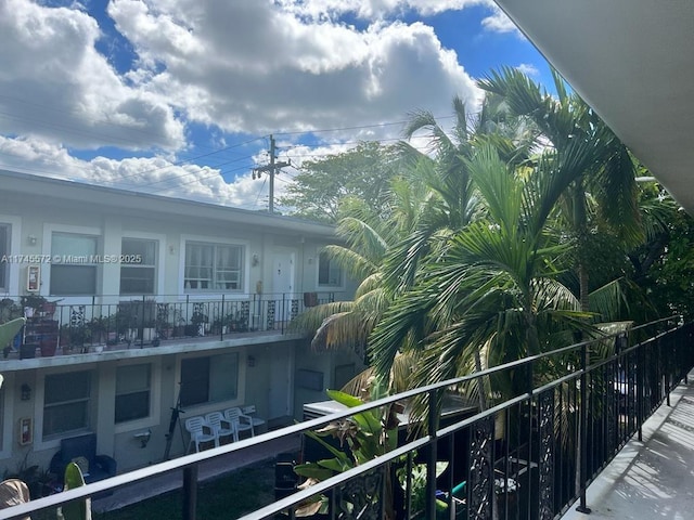 view of balcony