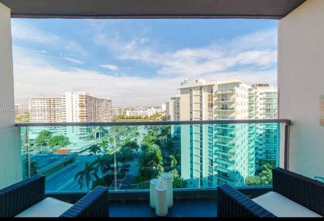 view of balcony