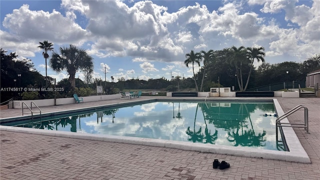 view of pool with a patio