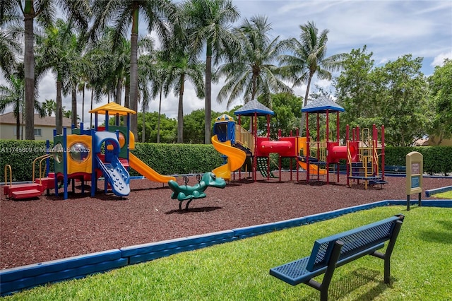 view of jungle gym