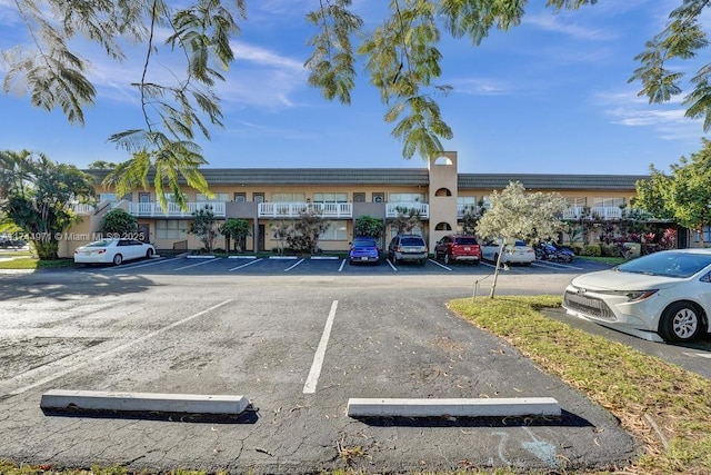 view of parking / parking lot