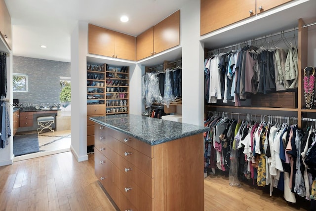 1500 NE 103rd St, Miami Shores, FL 33138 - spacious closet with light wood finished floors