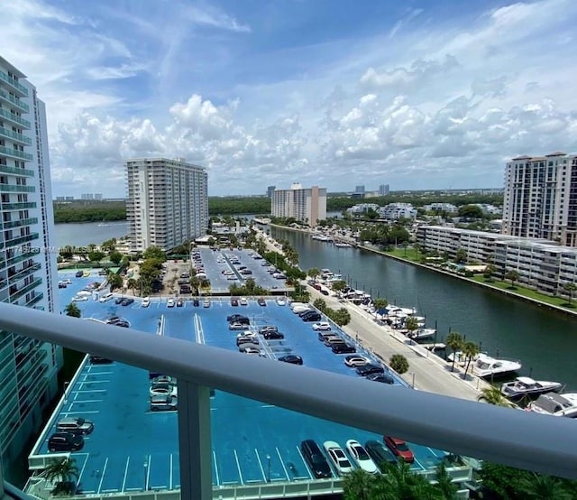 view of water feature