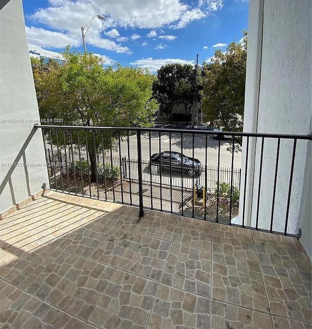 view of balcony