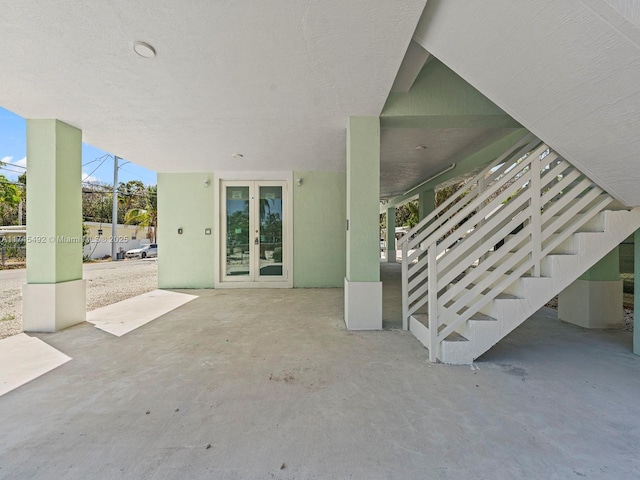 view of patio with french doors