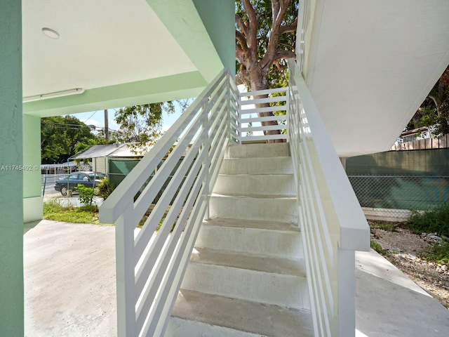 view of staircase