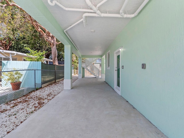 view of patio with fence