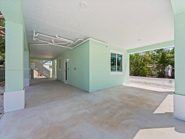 view of patio / terrace with stairs