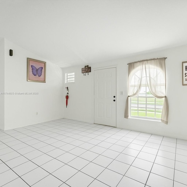interior space with lofted ceiling