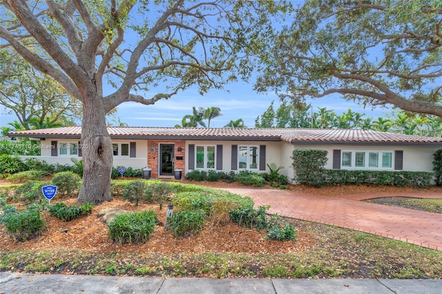 view of ranch-style home