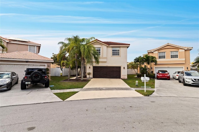 17356 SW 21st St, Miramar, FL 33029 - view of front facade featuring driveway, stucco siding, and an attached garage