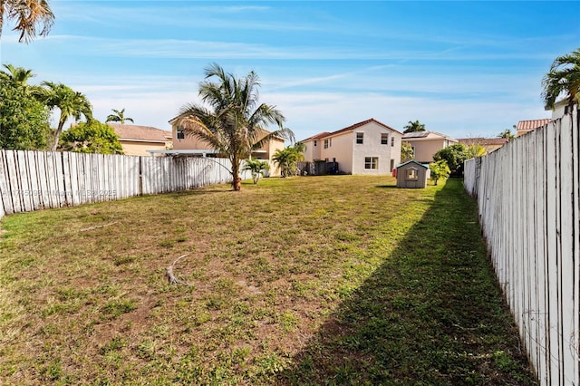 17356 SW 21st St, Miramar, FL 33029 - view of yard featuring a storage unit, an outdoor structure, and a residential view