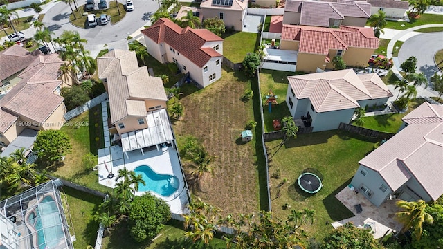 17356 SW 21st St, Miramar, FL 33029 - aerial perspective of suburban area featuring a pool