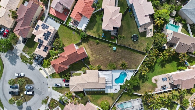 17356 SW 21st St, Miramar, FL 33029 - aerial view of property and surrounding area with a pool and nearby suburban area