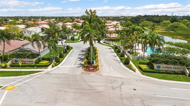 17356 SW 21st St, Miramar, FL 33029 - aerial perspective of suburban area featuring a pool