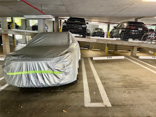 view of parking deck