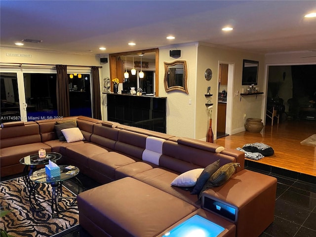interior space featuring visible vents