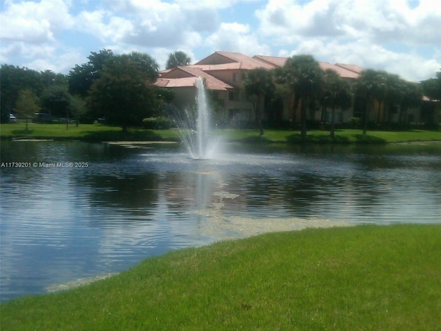 view of water feature