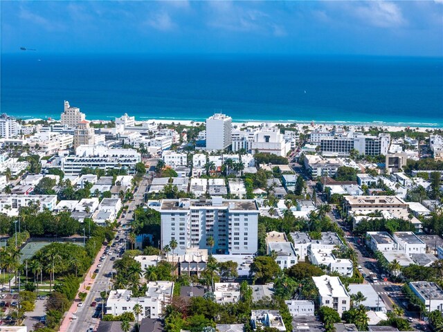 1020 Meridian Ave Unit 515, Miami Beach, FL 33139 - birds eye view of property featuring a city view and a water view