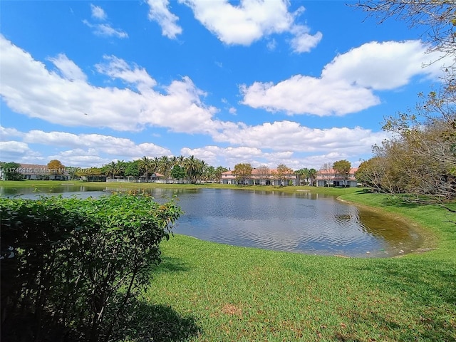 view of water feature
