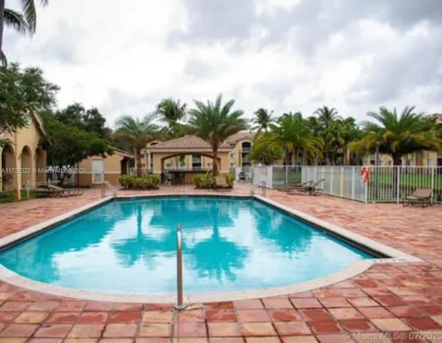 view of pool with a patio