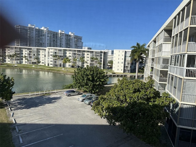 view of community featuring a water view